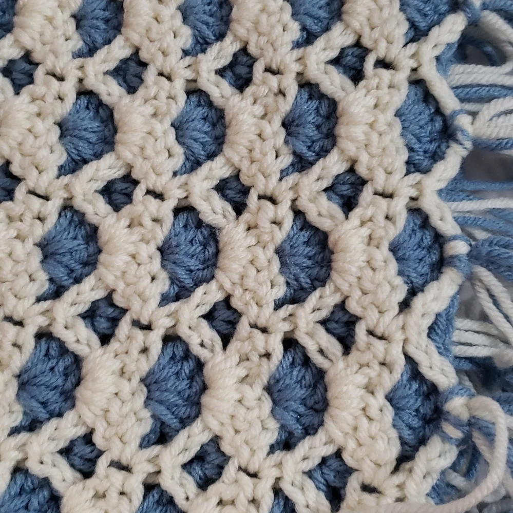 Crocheted Wrap Runner Boho